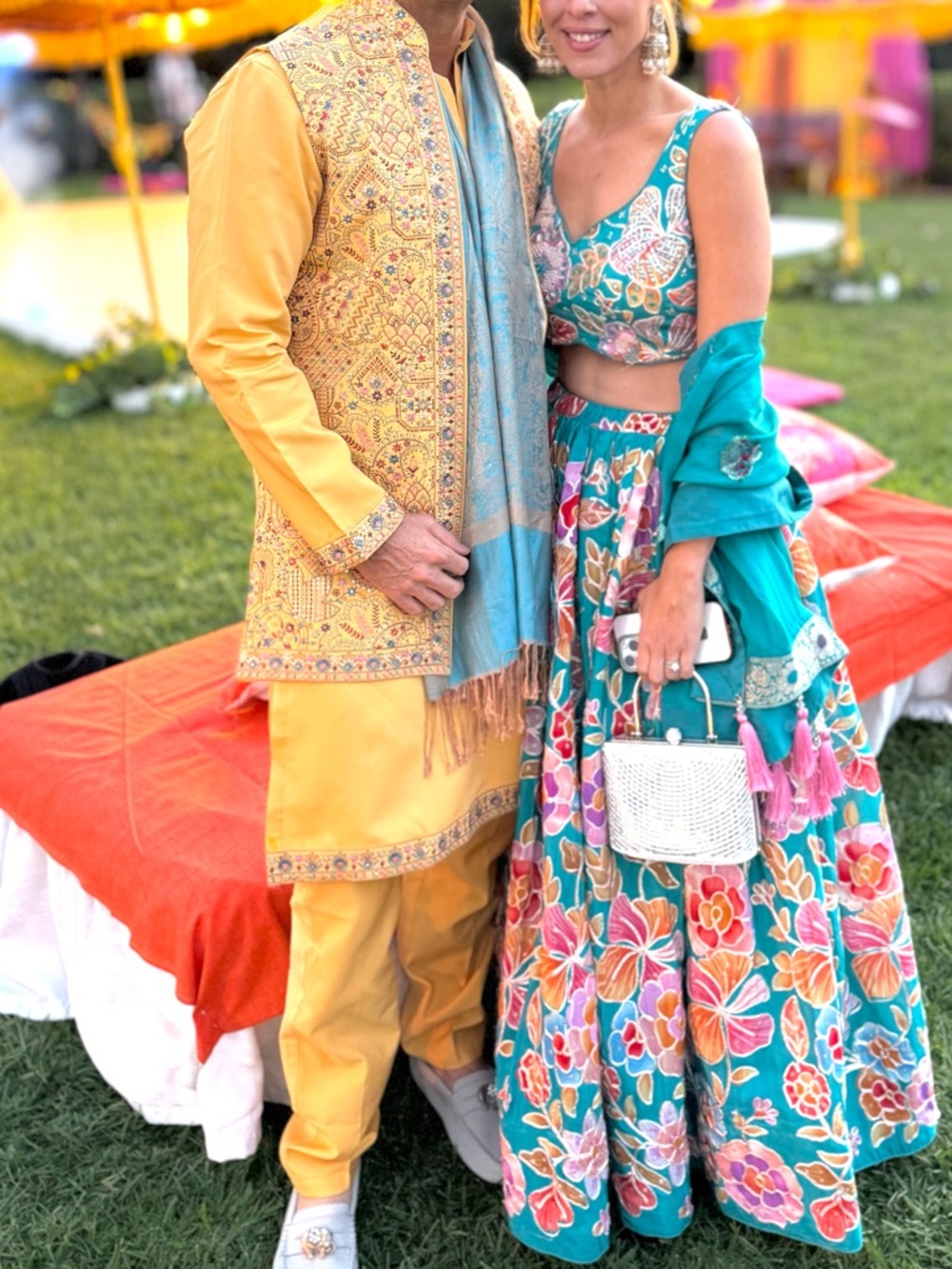 Stunning One of a kind, Lehenga Choli, & Dupatta — Vibrant Multicolor